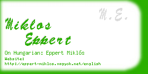 miklos eppert business card